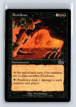 PESTILENCE - MTG Magic the Gathering Card - Urza's Saga - Common - Image 1