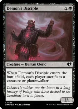 Foil - Demon's Disciple - 149 / NM / English MTG - Image 1