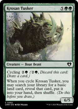 Foil - Krosan Tusker - 302 / NM / English MTG - Image 1