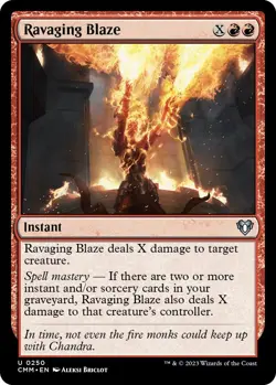 Foil - Ravaging Blaze - 250 / NM / English MTG - Image 1