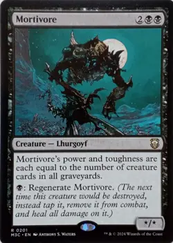 0201 MORTIVORE RARE MODERN HORIZONS 3 COMMANDER MTG CARD - Image 1
