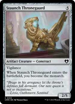 Foil - Staunch Throneguard - 412 / NM / English MTG - Image 1