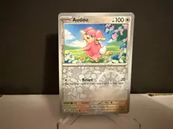 2025 Pokemon TCG Audino 074 S&V Black Bolt Reverse Holo Card NM+ - Image 1