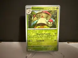 2025 Pokemon TCG Amoonguss 011 S&V Black Bolt Reverse Holo U Card NM+ - Image 1