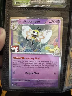 Play! Pokemon Prize Pack 7 Journey Together Cosmo Holo 067/159 Lillie's Ribombee - Image 1