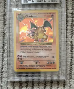 Pokemon 1999 Base Shadowless #4 Charizard Holo BGS 8.5 - Image 2