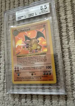 Pokemon 1999 Base Shadowless #4 Charizard Holo BGS 8.5 - Image 3