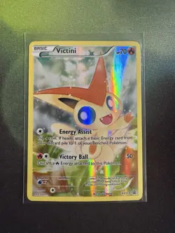 Pokemon - Victini XY117 Black Star Promo XY 2016 Generations Full Art LP-NM - Image 1