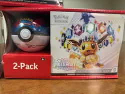 Pokemon Prismatic Evolutions ETB And Pokeball Bundle - Lot Of 5 - Sealed - Image 2