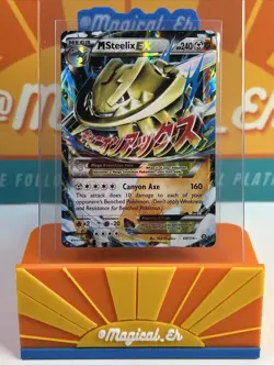 M Steelix EX Ultra Rare Pokemon TCG 2016 XY Steam Siege MP Moderately Played - Image 1