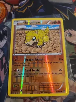 Sandshrew #75/162 Pokemon XY BREAKthrough Reverse Holo 2015 - Image 3