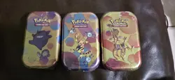 3 COUNT LOT Pokemon TCG Scarlet and Violet 151 Mini Tins - Image 1