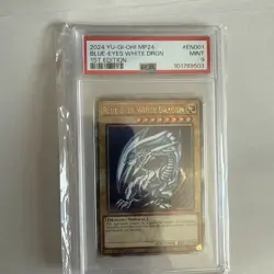 YUGIOH PSA 9 Blue-Eyes White Dragon MP24-EN001 QCR 1st Edition - Image 1