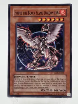 YUGIOH HORUS THE BLACK FLAME DRAGON LV6 SOD-EN007 SUPER (LP/NM) - Image 1