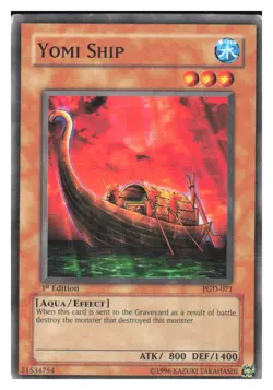 Yu-Gi-Oh! Yomi Ship PGD-071 Common 1st Edition 1996 Yugioh Played EX - Image 1