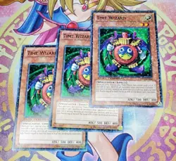 3x Yugioh Time Wizard - DT03-EN004 - Duel Terminal Common NM/VLP Playset - Image 1