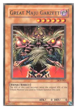 Yu-Gi-Oh! Great Maju Garzett 1996 YuGiOh DRC-063 Unlimited Card Lightly Played - Image 1