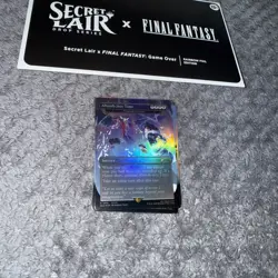 Game Over Rainbow Foil Secret Lair Final Fantasy Opened MTG Card Set - Image 3