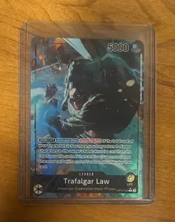 One Piece TCG Trafalgar Law Leader Alt Art OP10-022 Royal Blood English Card - Image 1