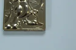 Vintage 1999 23K Gold-Plated Pokemon Mewtwo Metal Trading Card - Image 3