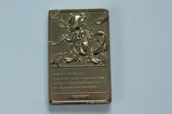 Vintage 1999 23K Gold-Plated Pokemon Mewtwo Metal Trading Card - Image 5