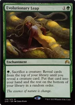 176/272 EVOLUTIONARY LEAP RARE MAGIC ORIGINS MTG CARD - Image 1