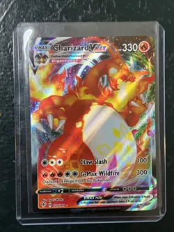 Pokemon TCG Charizard VMAX Holo Rare Card Darkness Ablaze 020/189 - Image 1