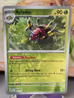 Ariados - 005/167 Sv06: Twilight Masquerade Reverse Holo Pokemon Card TCG NM/M - Image 1