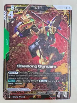 Gundam Card Game Shenlong Gundam (R+) GD01-029 Newtype Rising Mint Alt Art TCG - Image 1