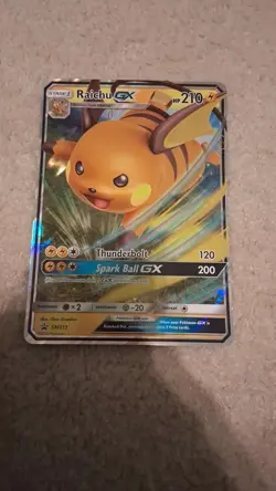 Pokemon TCG JUMBO Raichu GX SM Black Star Promo SM213 Promo Oversized Card - Image 1
