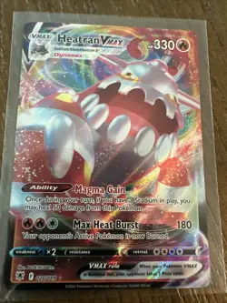Pokemon TCG Heatran VMAX Astral Radiance Holo Ultra Rare Card 026/189 - Image 1