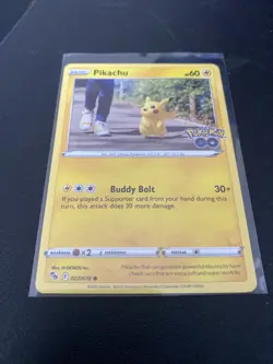 2022 Pokemon GO Pikachu Base Card Common #027/078 - Image 1