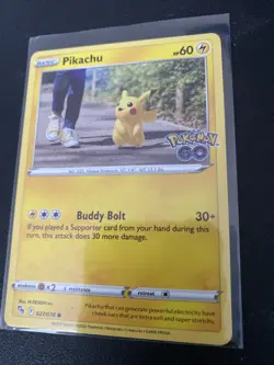 2022 Pokemon GO Pikachu Base Card Common #027/078 - Image 3