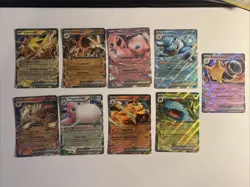 Pokemon TCG Scarlet & Violet 151 EX 9 Card Lot Charizard Mew Venusaur - Image 1