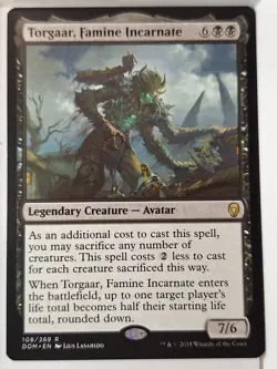 Torgaar, Famine Incarnate - Dominaria - Magic the Gathering MTG Nice! - Image 1