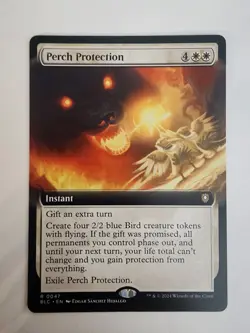 MTG Perch Protection - NM/M Extended Art BLC - Image 1