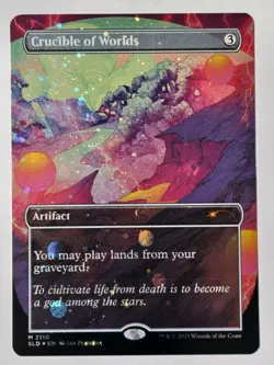 Crucible of Worlds 2110 Galaxy Foil Secret Lair SLD MTG -IN HAND, SHIPS SAME DAY - Image 1