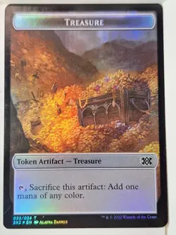 Treasure/Zombie - Foil Token - Magic the Gathering MTG Nice! - Image 1