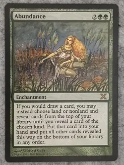 Abundance 1x - MTG Magic the Gathering Tenth Edition - Moderate Wear - Image 1