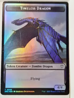 Timeless Dragon/Zombie - Foil Token - Magic the Gathering MTG Nice! - Image 1
