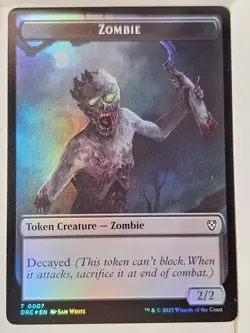Timeless Dragon/Zombie - Foil Token - Magic the Gathering MTG Nice! - Image 2