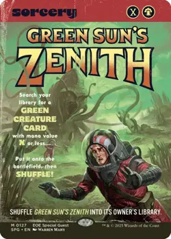 Green Sun's Zenith Edge of Eternities MTG 0127 Mythic Rare Never Played - Image 1