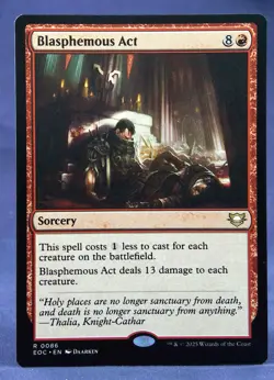 Blasphemous Act - MTG - Commander: Edge of Eternities - Excellent NM - Image 1