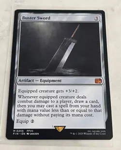 Buster Sword Final Fantasy Regular- M 0255 - FFVII FF7 Cloud- NM- Magic MtG - Image 1