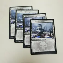 SNOW-COVERED SWAMP (281) X4 Kaldheim KHM Magic MTG LP CARD - Image 1