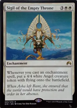 031/272 SIGIL OF THE EMPTY THRONE RARE MAGIC ORIGINS MTG CARD - Image 1