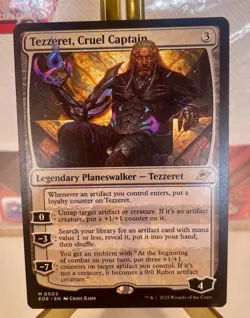 Tezzeret, Cruel Captain Edge of Eternity Mythic Rare 002 Pack Fresh MTG - Image 1