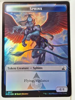 Sphinx/Bird - Foil Token - Ravnica Remastered - Magic the Gathering MTG Nice! - Image 1