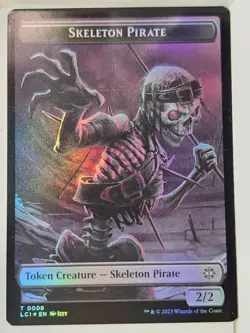 Skeleton Pirate/Treasure - Foil Token - Magic the Gathering MTG Nice! - Image 1