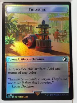 Skeleton Pirate/Treasure - Foil Token - Magic the Gathering MTG Nice! - Image 2